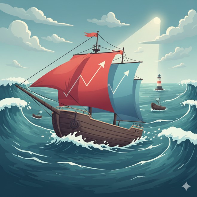 Situacija, kuomet 60/40 portfelis tampa skausmingesnis už akcijas